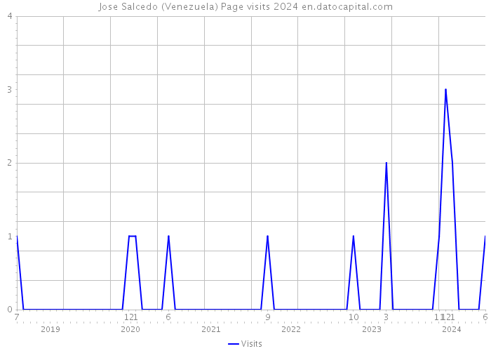 Jose Salcedo (Venezuela) Page visits 2024 
