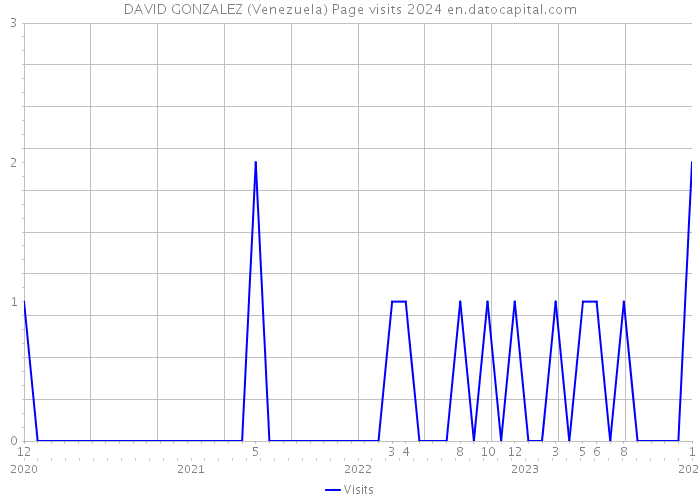 DAVID GONZALEZ (Venezuela) Page visits 2024 