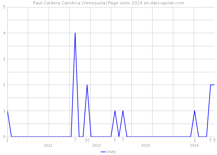 Raul Caldera Canchica (Venezuela) Page visits 2024 