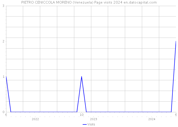 PIETRO CENICCOLA MORENO (Venezuela) Page visits 2024 