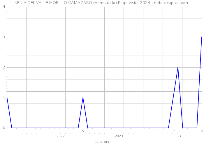 KENIA DEL VALLE MORILLO CAMACARO (Venezuela) Page visits 2024 
