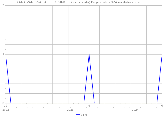 DIANA VANESSA BARRETO SIMOES (Venezuela) Page visits 2024 