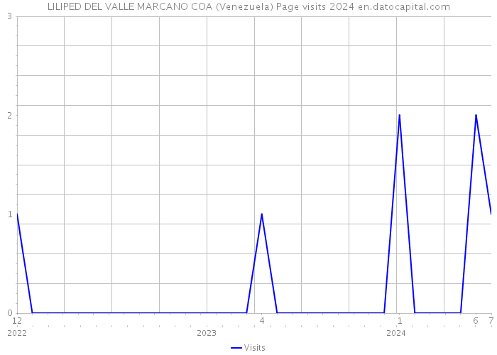 LILIPED DEL VALLE MARCANO COA (Venezuela) Page visits 2024 