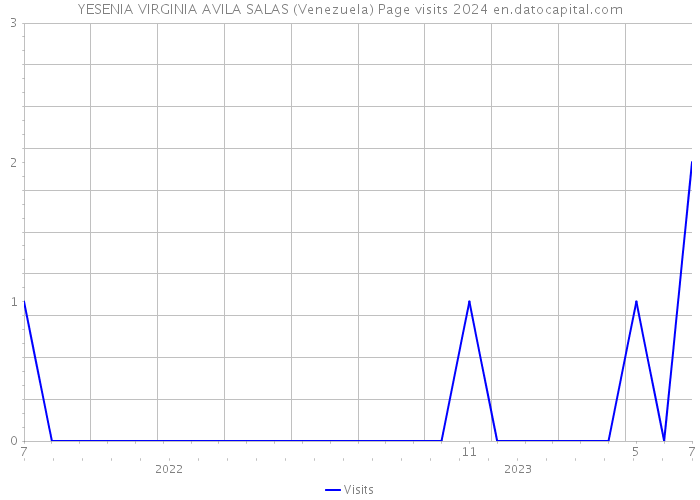 YESENIA VIRGINIA AVILA SALAS (Venezuela) Page visits 2024 