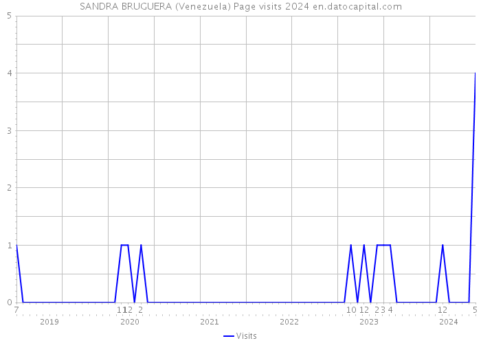 SANDRA BRUGUERA (Venezuela) Page visits 2024 