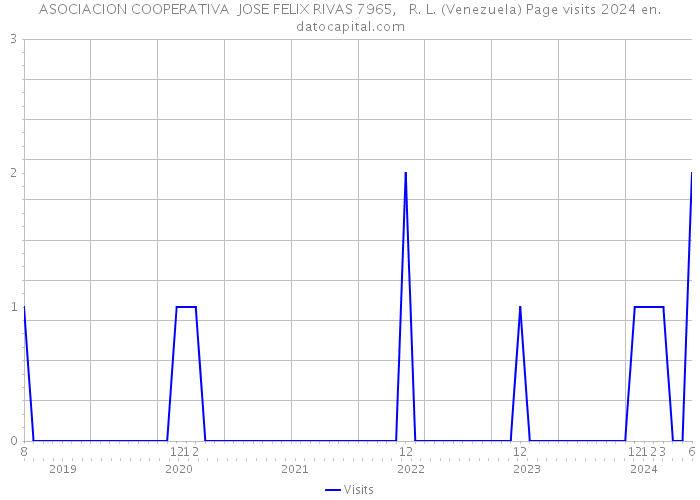 ASOCIACION COOPERATIVA JOSE FELIX RIVAS 7965, R. L. (Venezuela) Page visits 2024 