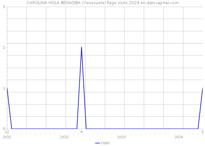 CAROLINA HOLA BENADIBA (Venezuela) Page visits 2024 