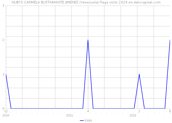 NUBYS CARMELA BUSTAMANTE JIMENEZ (Venezuela) Page visits 2024 