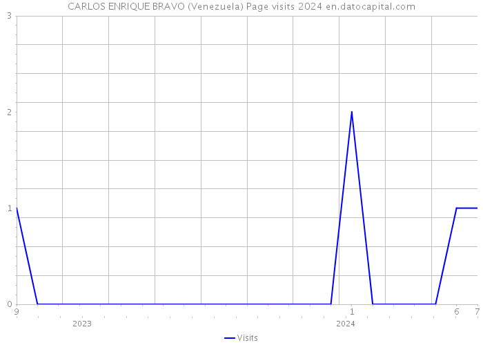 CARLOS ENRIQUE BRAVO (Venezuela) Page visits 2024 