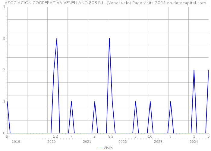 ASOCIACIÓN COOPERATIVA VENELLANO 808 R.L. (Venezuela) Page visits 2024 