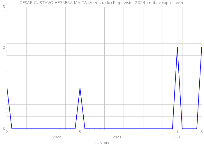 CESAR GUSTAVO HERRERA MAITA (Venezuela) Page visits 2024 