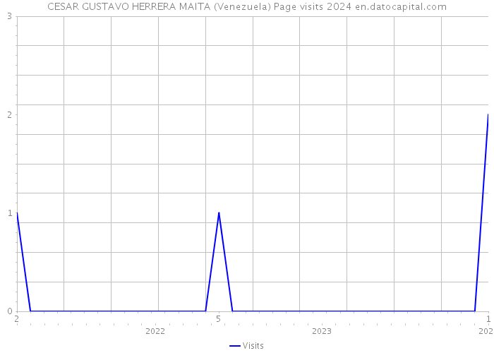 CESAR GUSTAVO HERRERA MAITA (Venezuela) Page visits 2024 