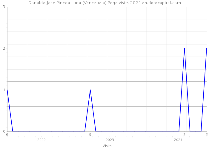 Donaldo Jose Pineda Luna (Venezuela) Page visits 2024 