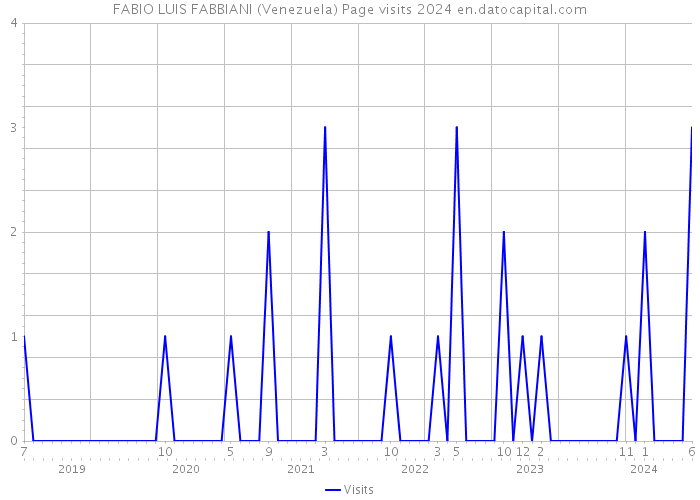 FABIO LUIS FABBIANI (Venezuela) Page visits 2024 