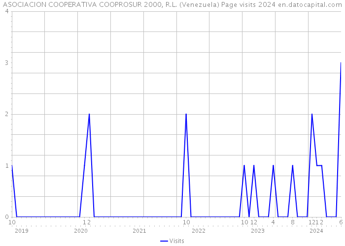 ASOCIACION COOPERATIVA COOPROSUR 2000, R.L. (Venezuela) Page visits 2024 