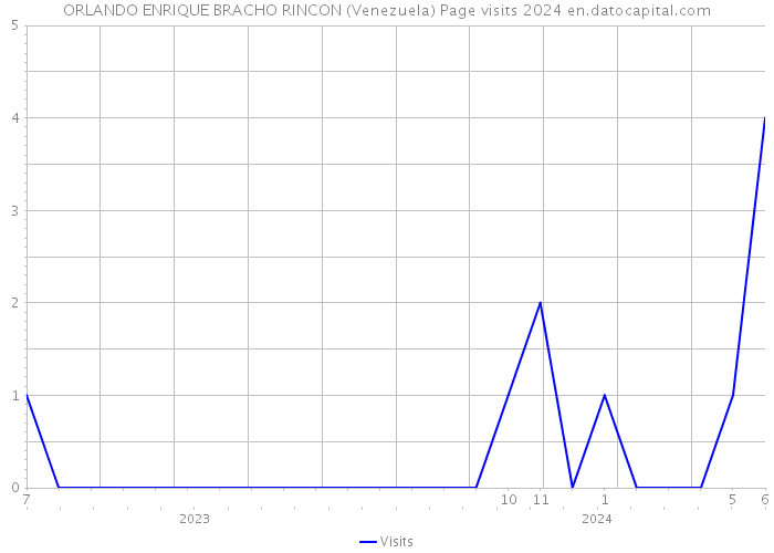 ORLANDO ENRIQUE BRACHO RINCON (Venezuela) Page visits 2024 