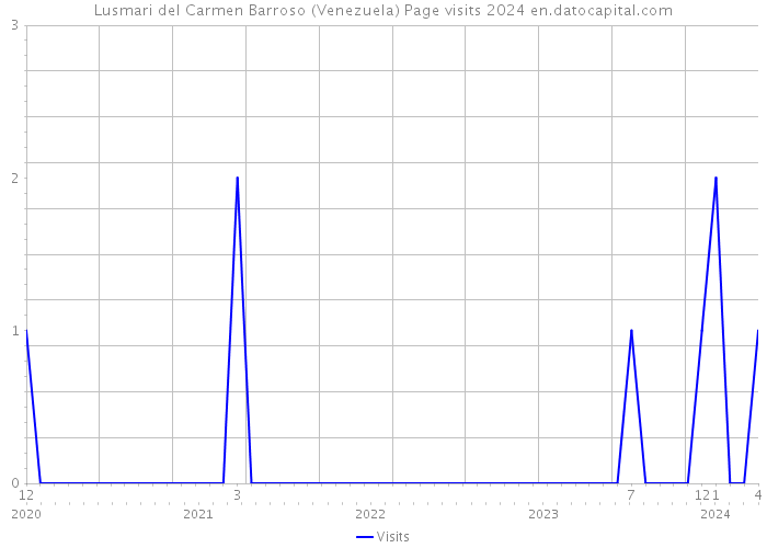 Lusmari del Carmen Barroso (Venezuela) Page visits 2024 