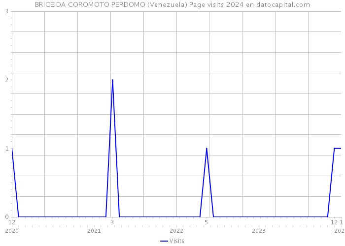 BRICEIDA COROMOTO PERDOMO (Venezuela) Page visits 2024 
