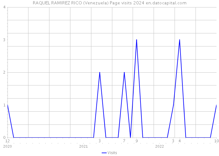 RAQUEL RAMIREZ RICO (Venezuela) Page visits 2024 