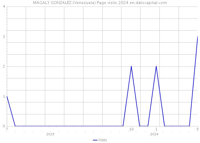 MAGALY GONZALEZ (Venezuela) Page visits 2024 