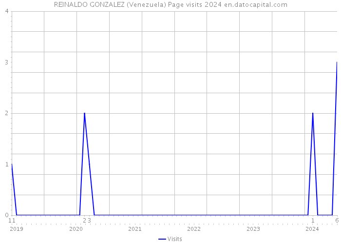 REINALDO GONZALEZ (Venezuela) Page visits 2024 