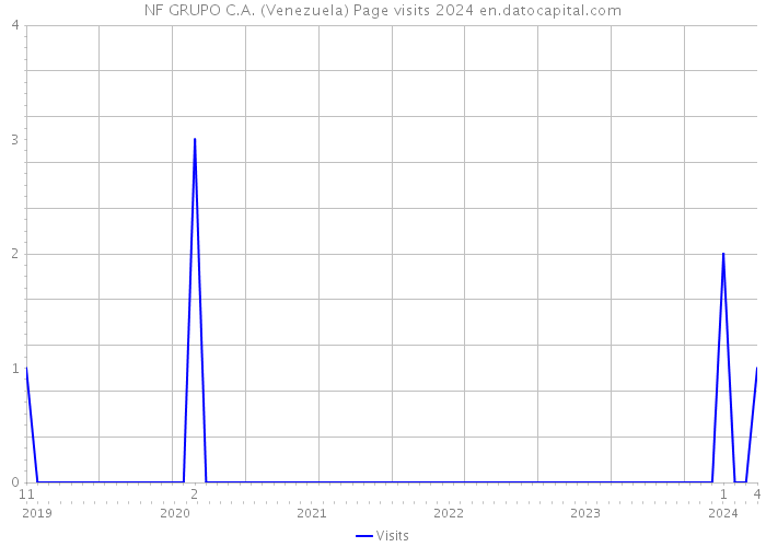 NF GRUPO C.A. (Venezuela) Page visits 2024 