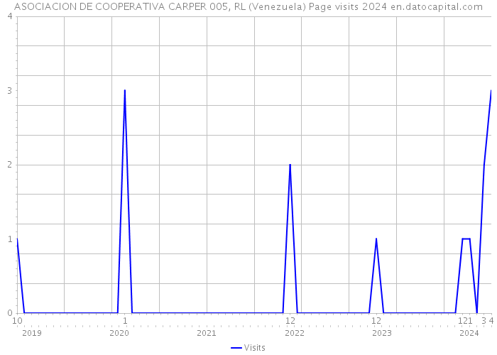 ASOCIACION DE COOPERATIVA CARPER 005, RL (Venezuela) Page visits 2024 