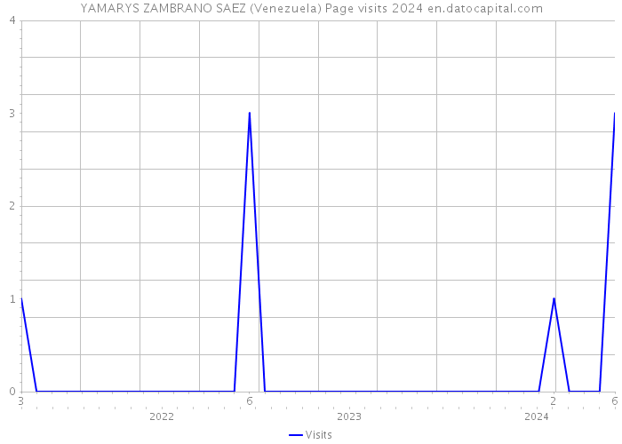 YAMARYS ZAMBRANO SAEZ (Venezuela) Page visits 2024 