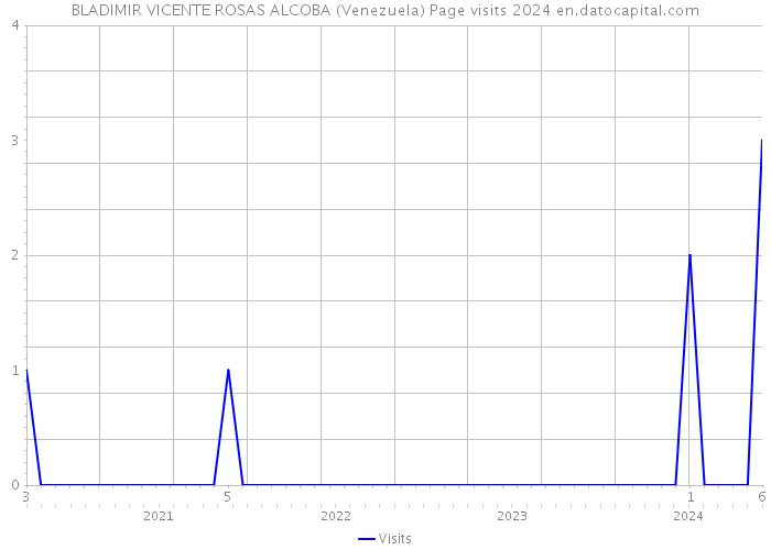 BLADIMIR VICENTE ROSAS ALCOBA (Venezuela) Page visits 2024 