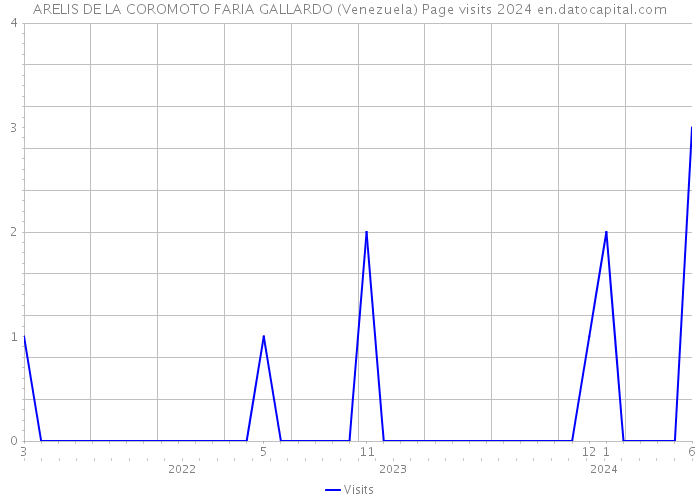 ARELIS DE LA COROMOTO FARIA GALLARDO (Venezuela) Page visits 2024 