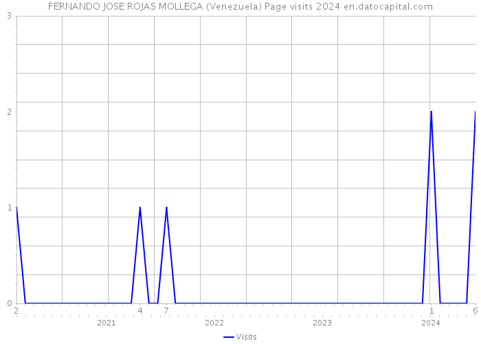 FERNANDO JOSE ROJAS MOLLEGA (Venezuela) Page visits 2024 