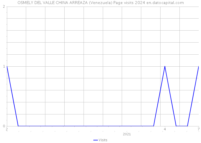 OSMELY DEL VALLE CHINA ARREAZA (Venezuela) Page visits 2024 