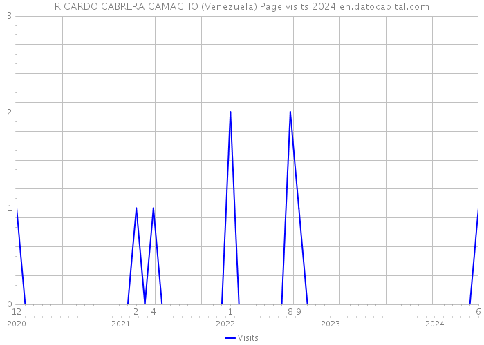 RICARDO CABRERA CAMACHO (Venezuela) Page visits 2024 