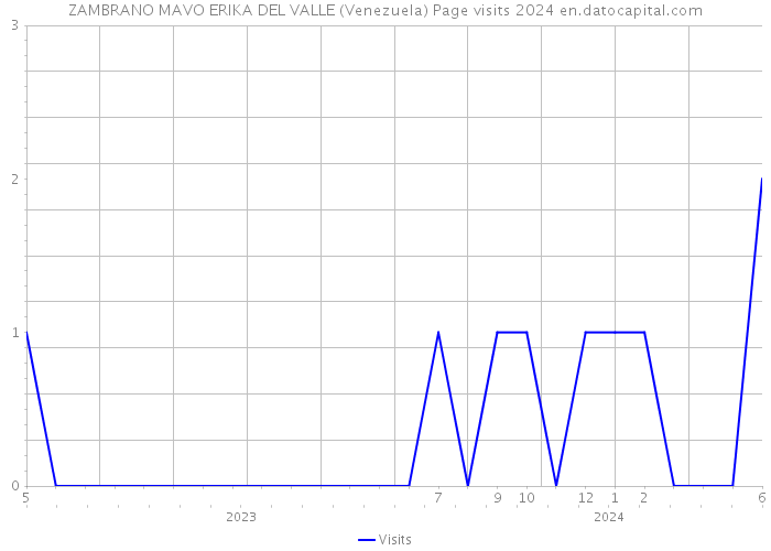 ZAMBRANO MAVO ERIKA DEL VALLE (Venezuela) Page visits 2024 