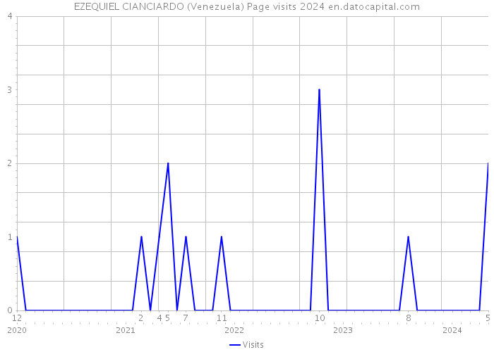 EZEQUIEL CIANCIARDO (Venezuela) Page visits 2024 