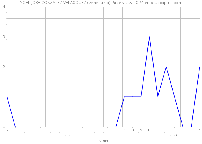 YOEL JOSE GONZALEZ VELASQUEZ (Venezuela) Page visits 2024 