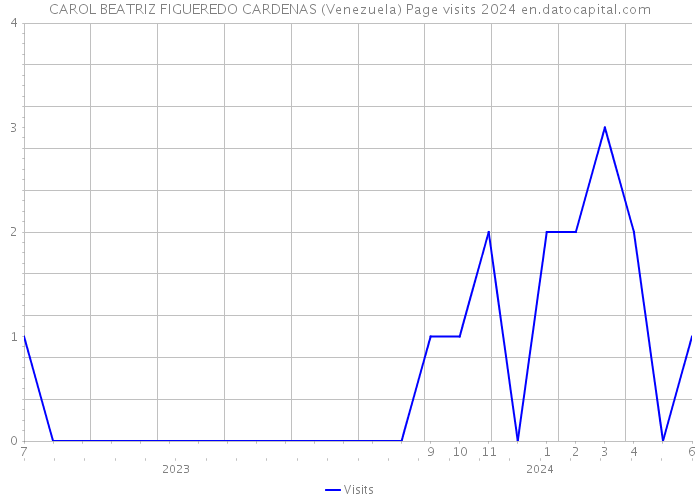 CAROL BEATRIZ FIGUEREDO CARDENAS (Venezuela) Page visits 2024 