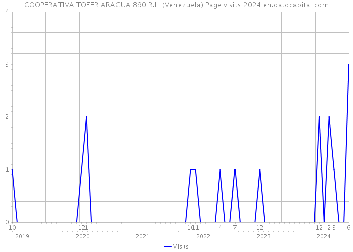 COOPERATIVA TOFER ARAGUA 890 R.L. (Venezuela) Page visits 2024 
