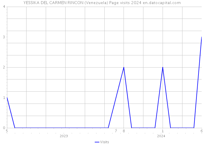 YESSIKA DEL CARMEN RINCON (Venezuela) Page visits 2024 