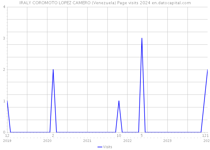 IRALY COROMOTO LOPEZ CAMERO (Venezuela) Page visits 2024 