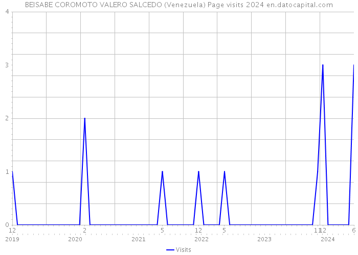 BEISABE COROMOTO VALERO SALCEDO (Venezuela) Page visits 2024 