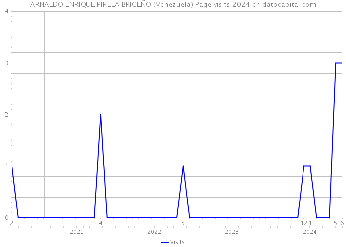 ARNALDO ENRIQUE PIRELA BRICEÑO (Venezuela) Page visits 2024 