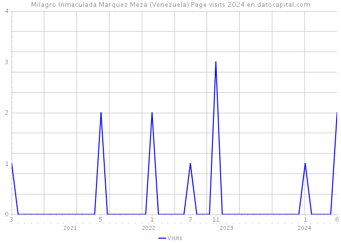 Milagro Inmaculada Marquez Meza (Venezuela) Page visits 2024 