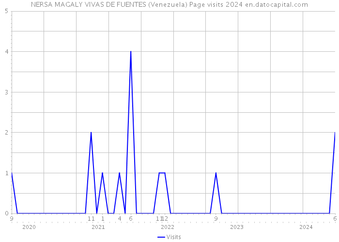 NERSA MAGALY VIVAS DE FUENTES (Venezuela) Page visits 2024 