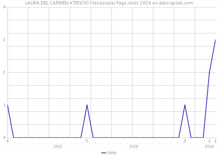 LAURA DEL CARMEN ATENCIO (Venezuela) Page visits 2024 