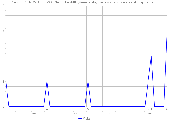 NARBELYS ROSIBETH MOLINA VILLASMIL (Venezuela) Page visits 2024 