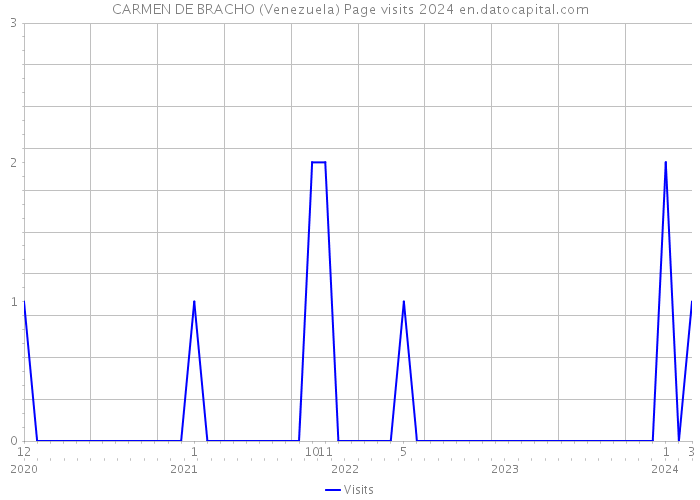 CARMEN DE BRACHO (Venezuela) Page visits 2024 