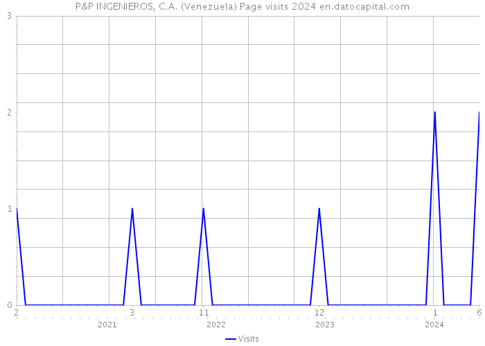 P&P INGENIEROS, C.A. (Venezuela) Page visits 2024 