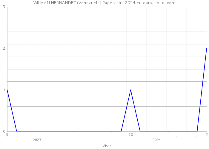 WILMAN HERNANDEZ (Venezuela) Page visits 2024 