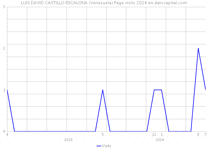 LUIS DAVID CASTILLO ESCALONA (Venezuela) Page visits 2024 